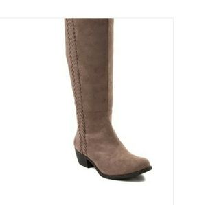 Not Rated Over the Knee Boots - Taupe